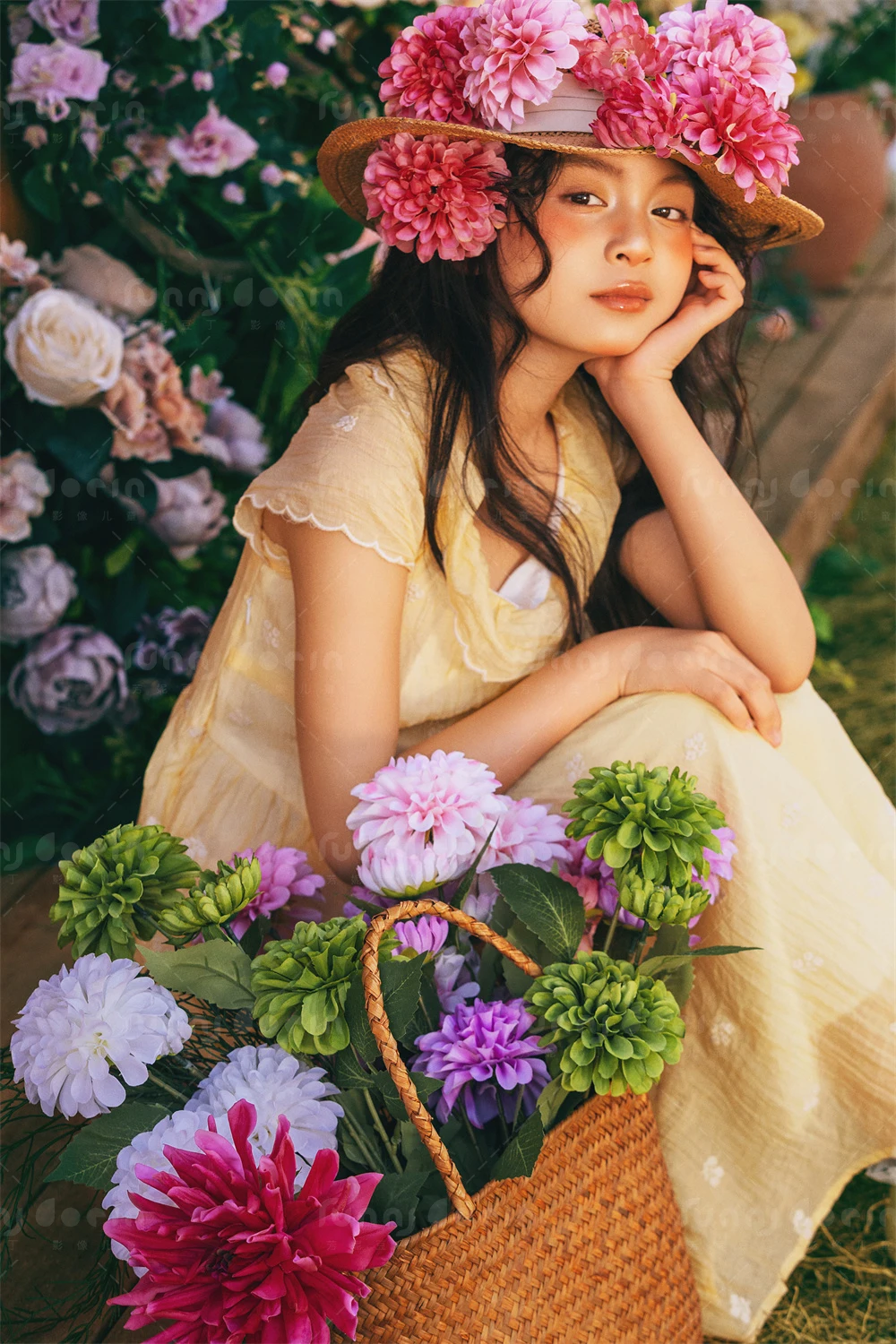 芳妮豆丁儿童摄影 花房少女