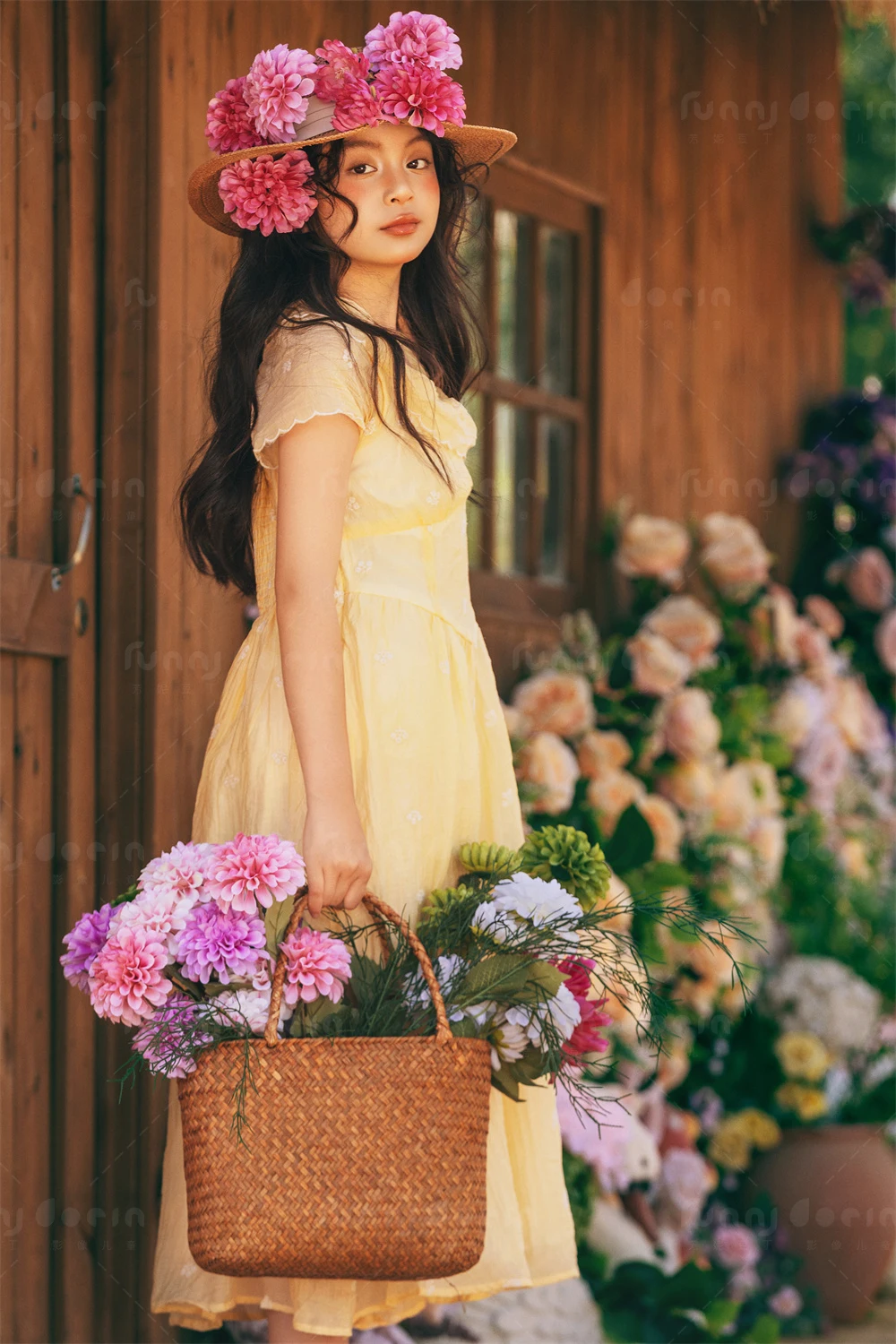 芳妮豆丁儿童摄影 花房少女