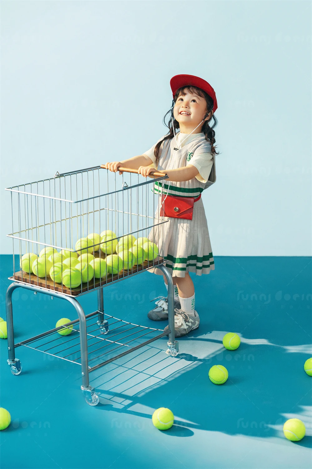 芳妮豆丁儿童摄影 挥拍吧少女