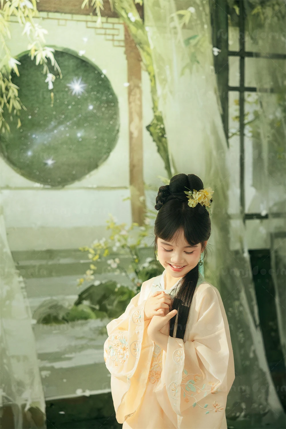 芳妮豆丁儿童摄影 采花仙子
