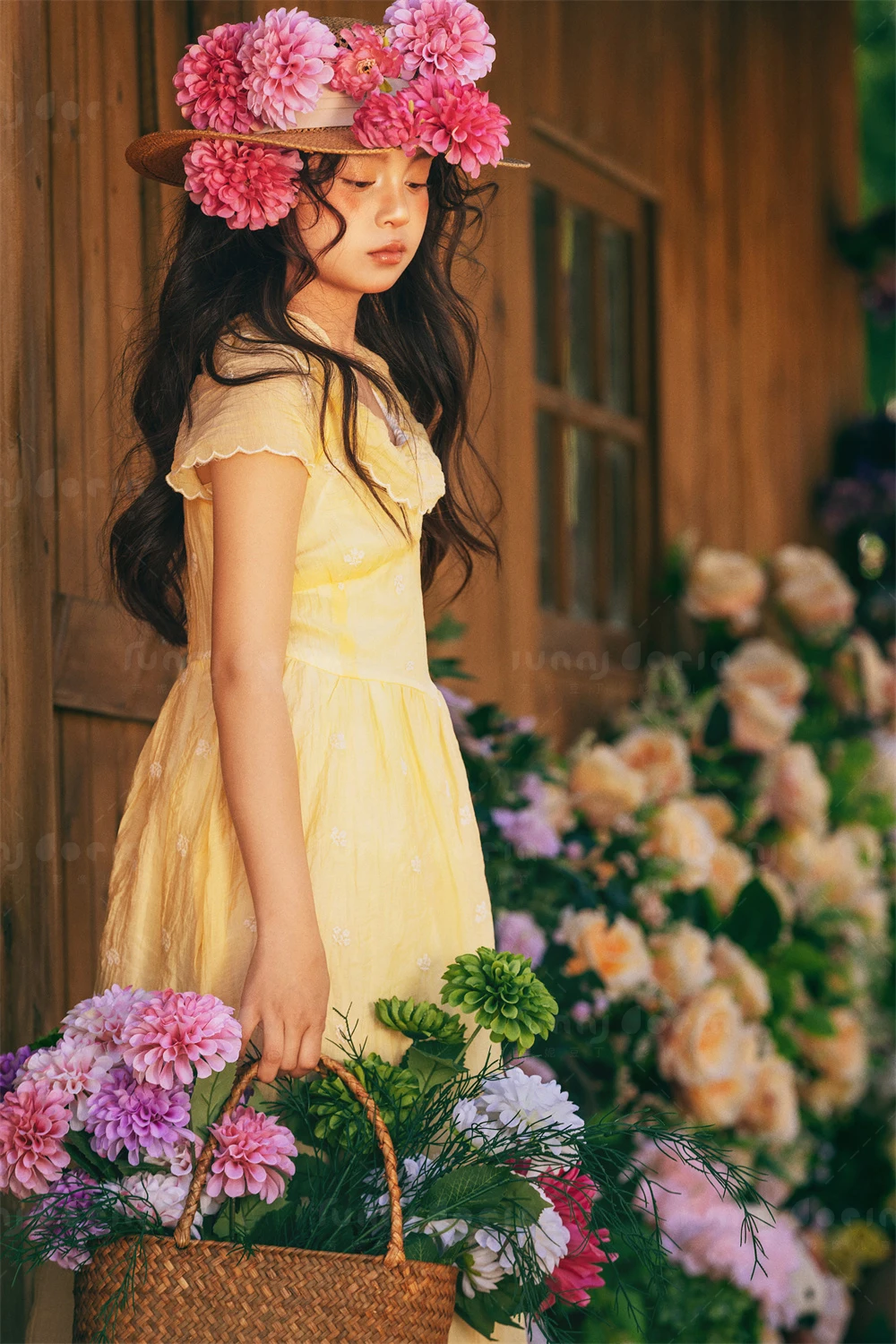 芳妮豆丁儿童摄影 花房少女