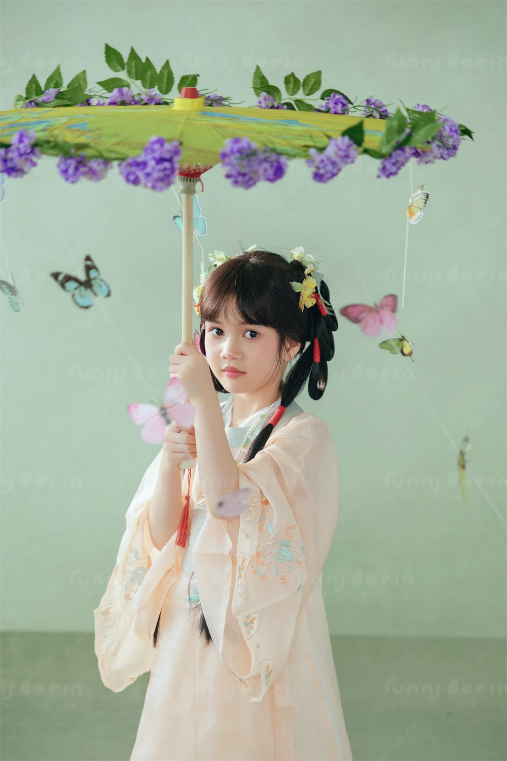 芳妮豆丁儿童摄影 采花仙子