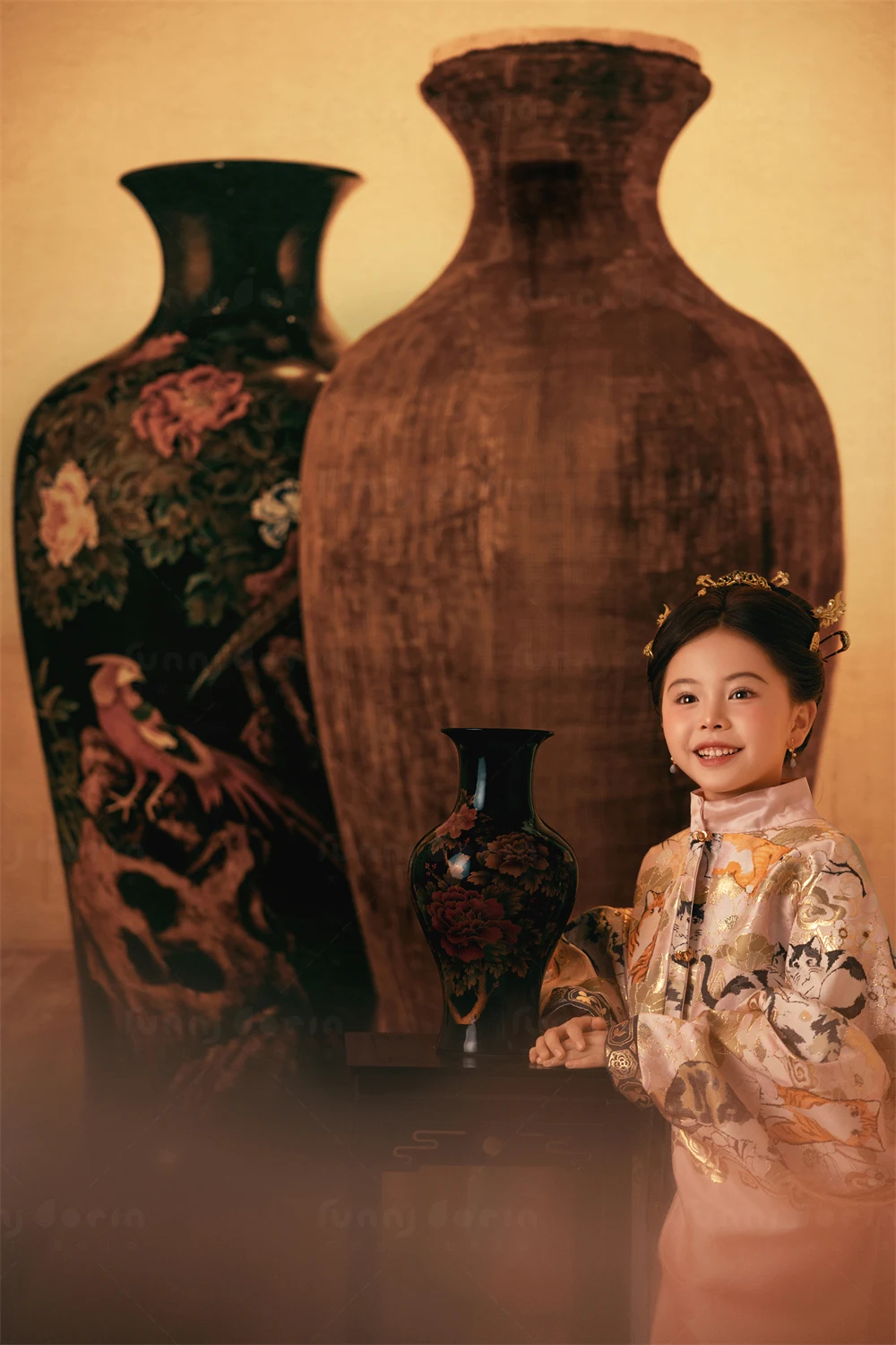 芳妮豆丁儿童摄影 灯下佳人
