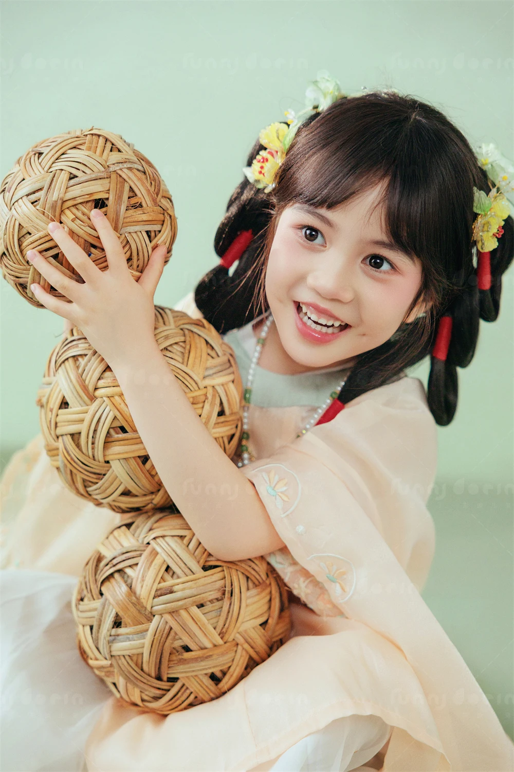芳妮豆丁儿童摄影 采花仙子