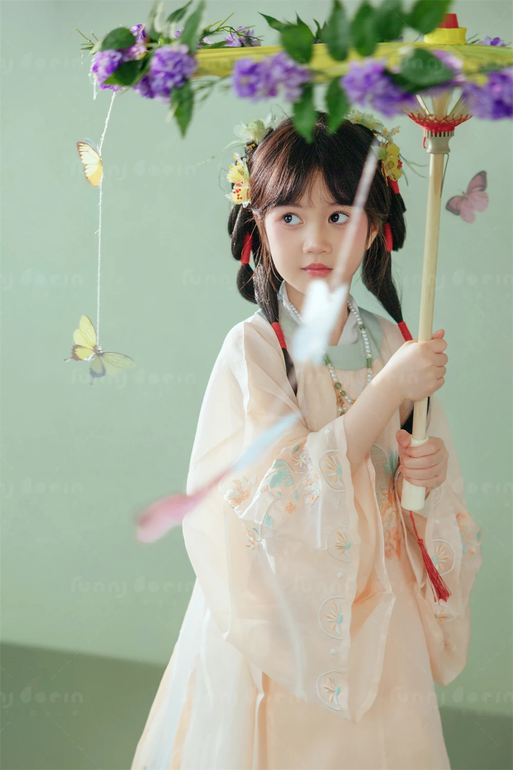 芳妮豆丁儿童摄影 采花仙子