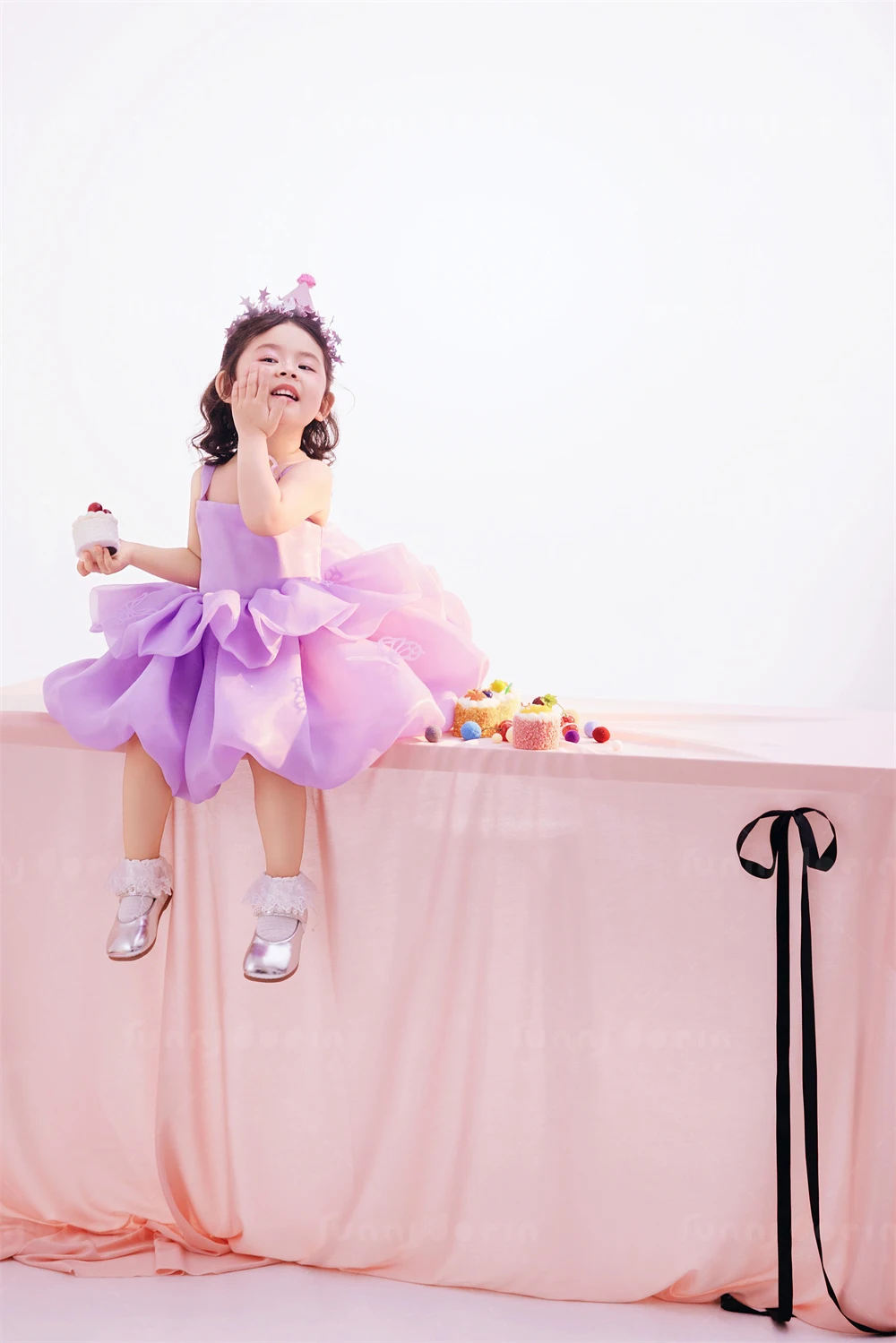 芳妮豆丁儿童摄影 紫色圆舞曲