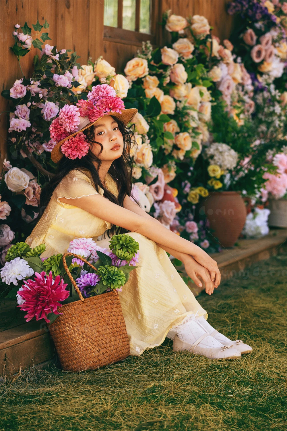 芳妮豆丁儿童摄影 花房少女