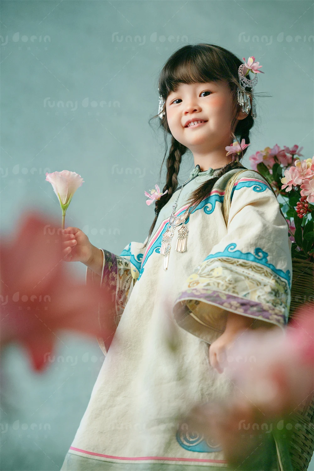 芳妮豆丁儿童摄影 花篓小记