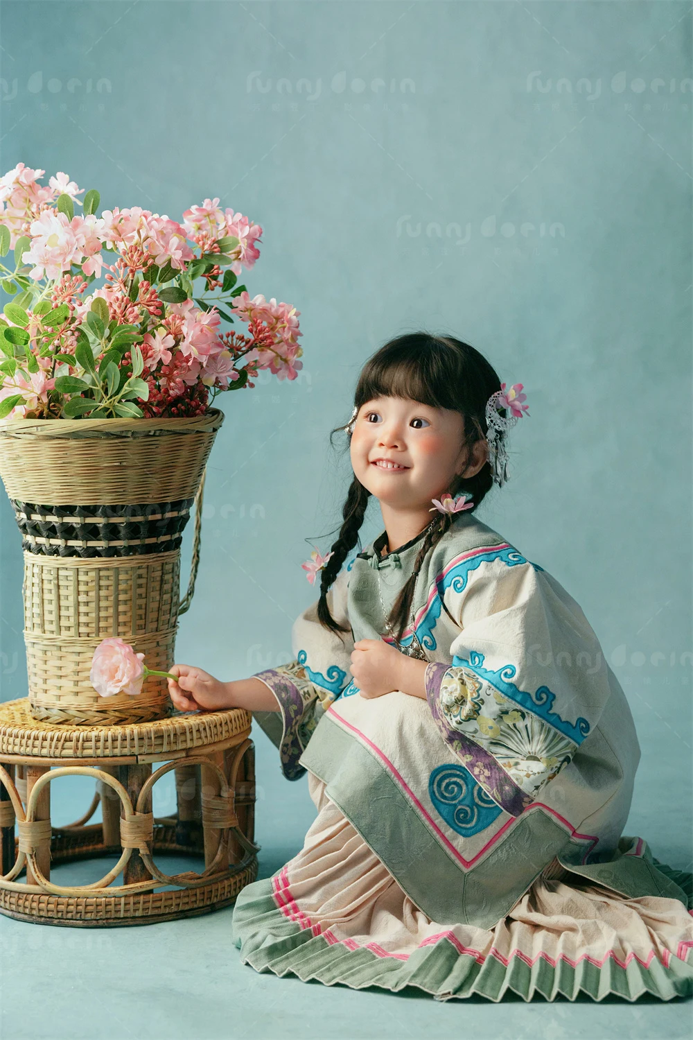 芳妮豆丁儿童摄影 花篓小记