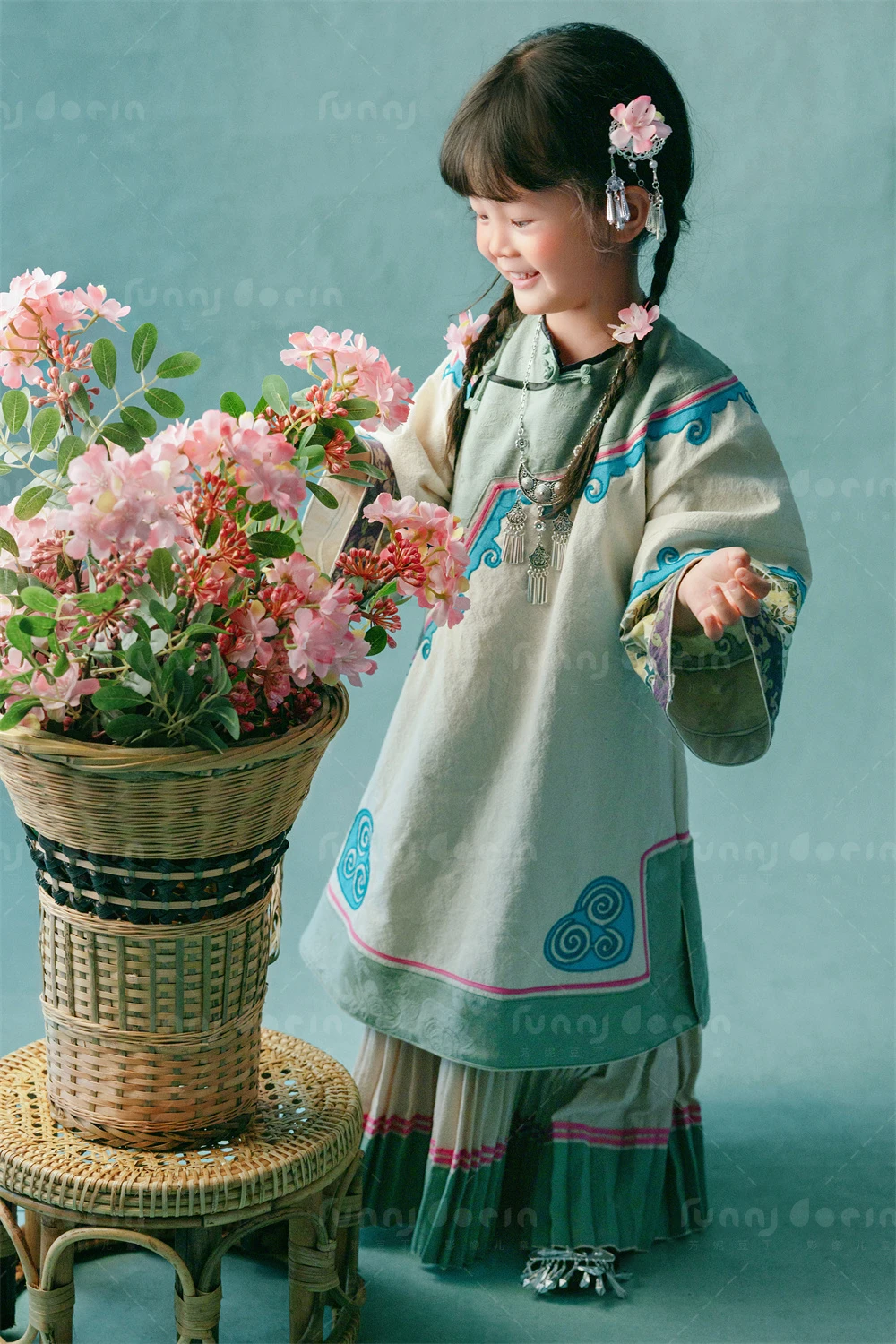 芳妮豆丁儿童摄影 花篓小记