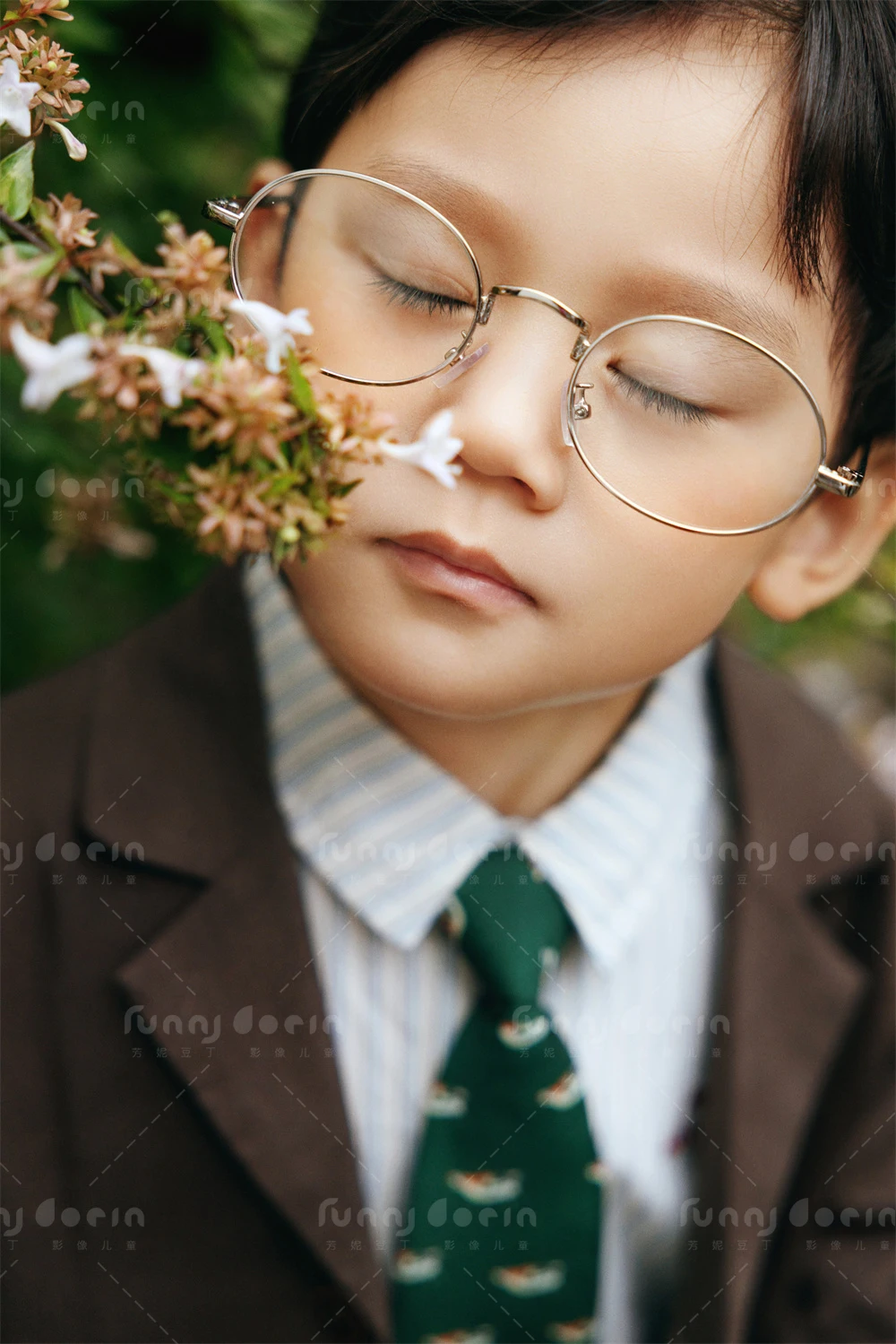 芳妮豆丁儿童摄影 庭院少年信