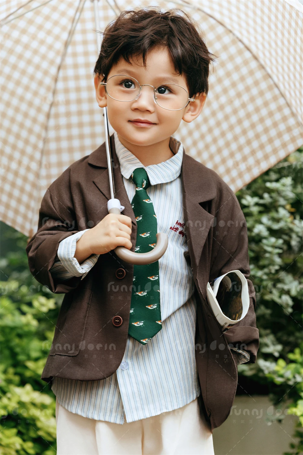 芳妮豆丁儿童摄影 庭院少年信
