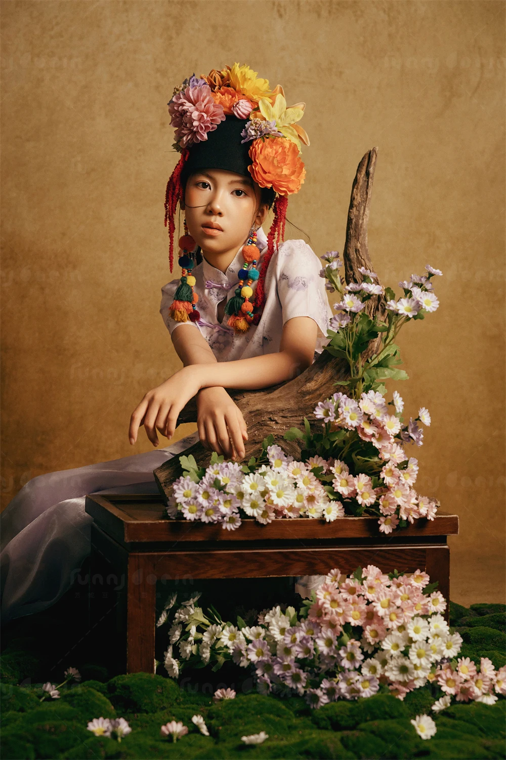 芳妮豆丁儿童摄影 花翎古叙