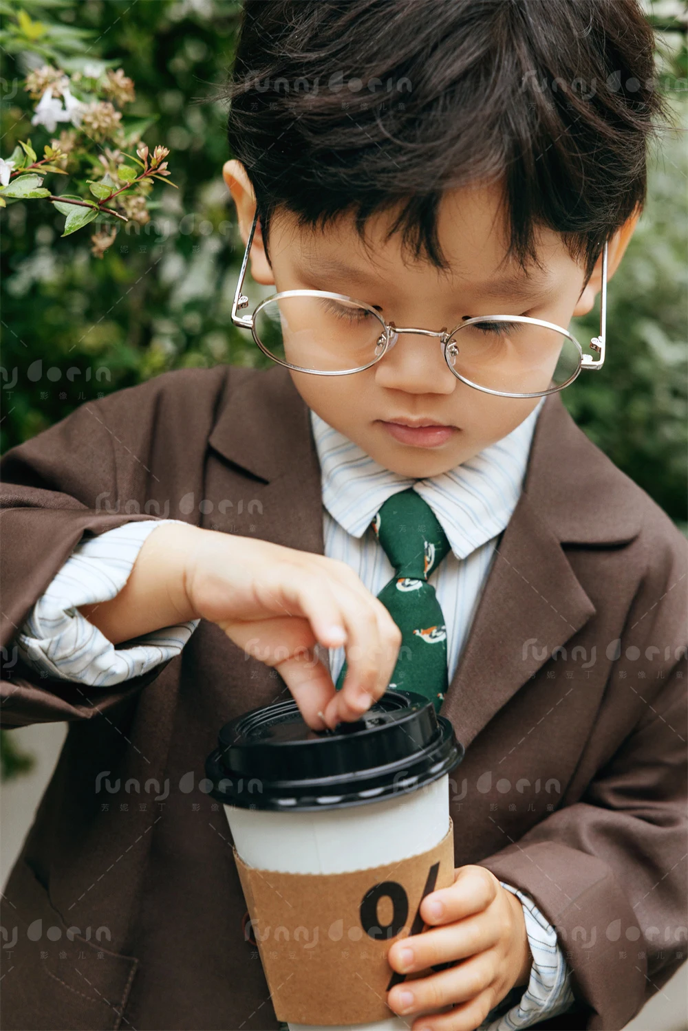 芳妮豆丁儿童摄影 庭院少年信